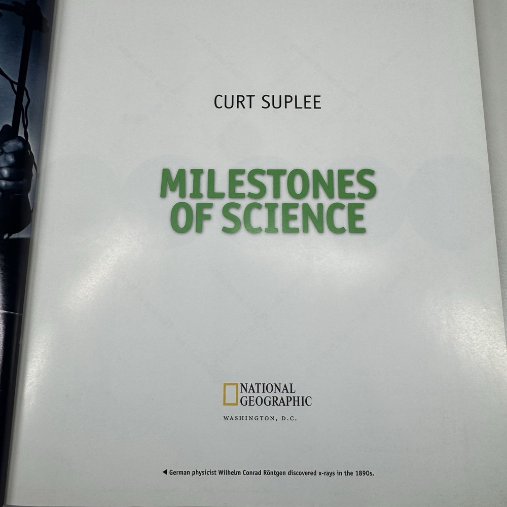 Milestones of Science Curt Suplee Hardcover Book National Geographic